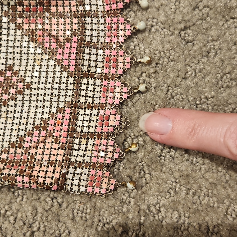 Vintage 1920s Whiting & Davis Mesh Flapper Purse - - Picture 9 of 9